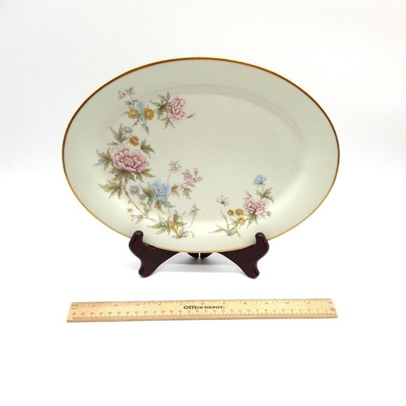 Noritake Troubadour Serving Dish Platter 12" x 8.5" Floral Replacement Dinner - Picture 5 of 8